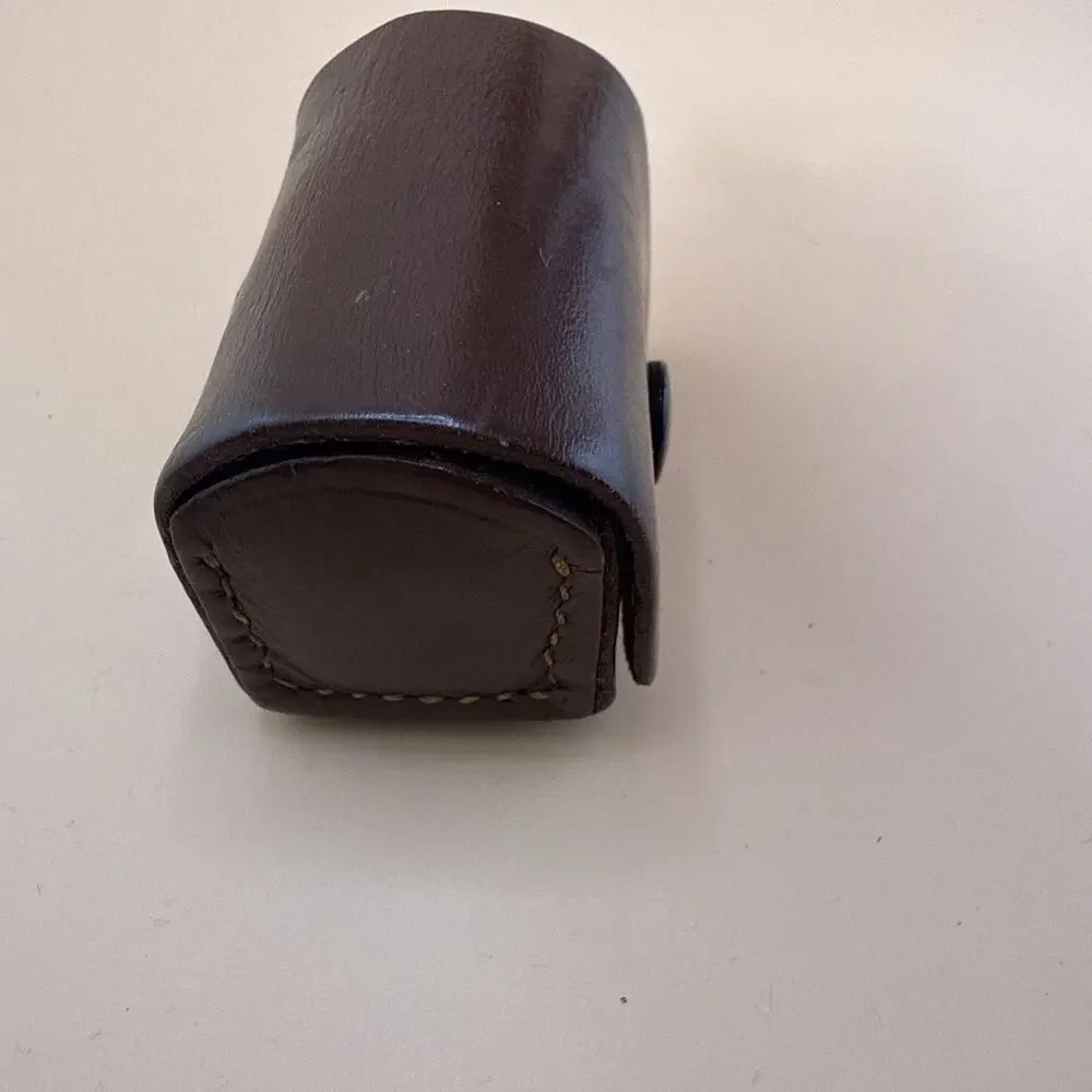 Vintage Meopta 4 Camera Filters, And Pax Leather Case With Hood